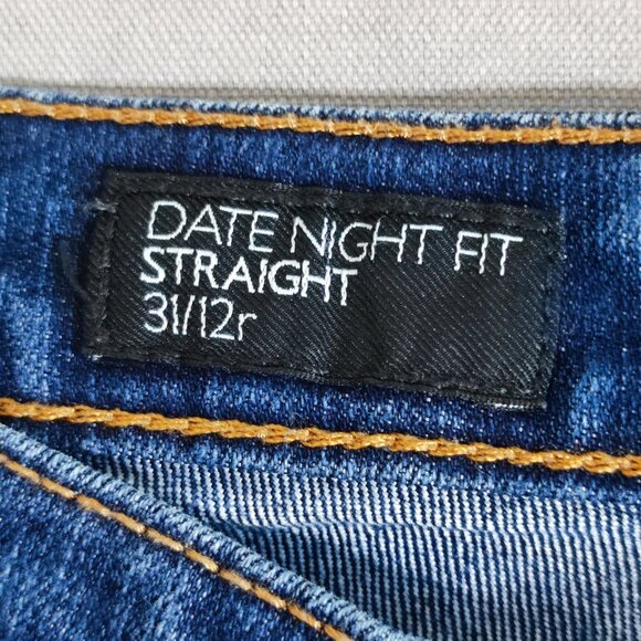 Nine West jeans women's size 12 ink blue colour Date Night Fit Straight leg - Picture 6 of 15